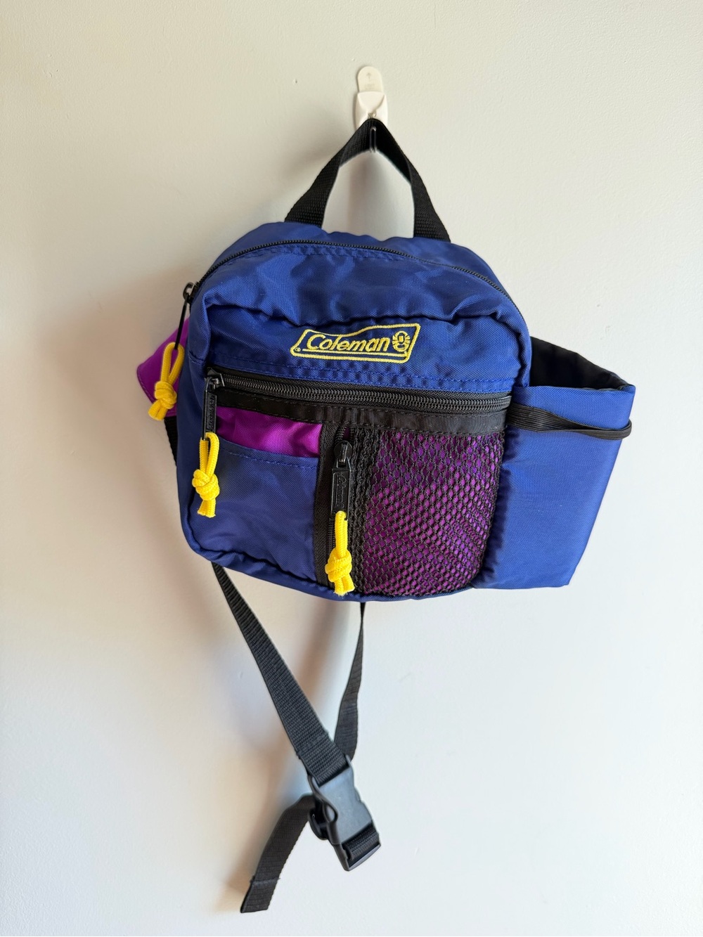 Coleman vintage 90s fanny pack with water bottle pouch